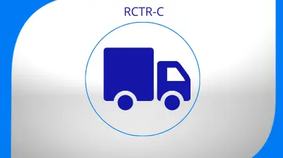 Caminhão com círculo ao redor Seguro RCTRC